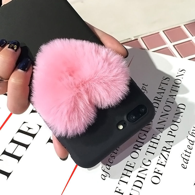 Lovely 3D Furry Hearts Case For iPhone (see sizes)