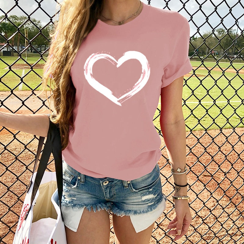 Heart Love Printed Tee