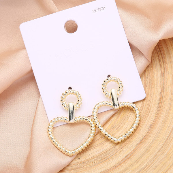 YOYOSO Fashion And Contracted Hollow Heart Earring YYS838